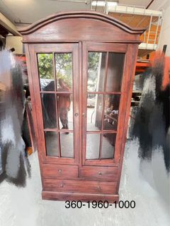Free delivery Solid wood display cabinet/bookshelf