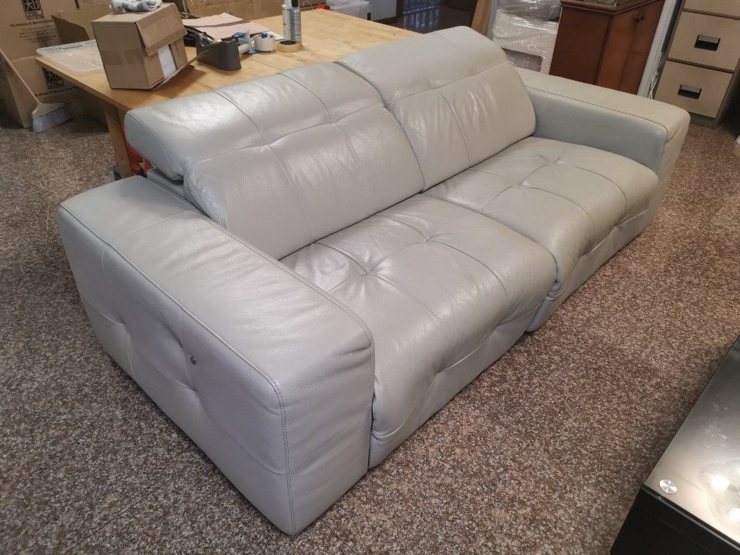 Full Leather 2.5 Seater Recliner Sofa, Furniture & Home Living