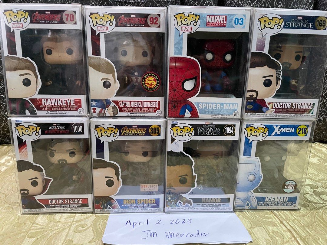 Funko (Marvel, Movies, Anime) (Category: Designer & Blind Box Toys) located in Quezon City. Submitted by popstop (Listing ID 1224163712, Image 2). Description: PM for pricing.