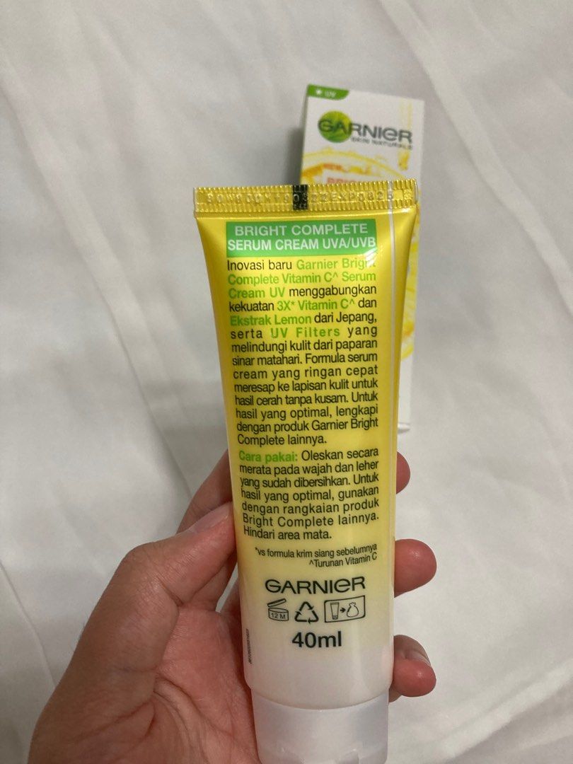 Garnier serum cream with UV, Beauty & Personal Care, Face, Face Care on