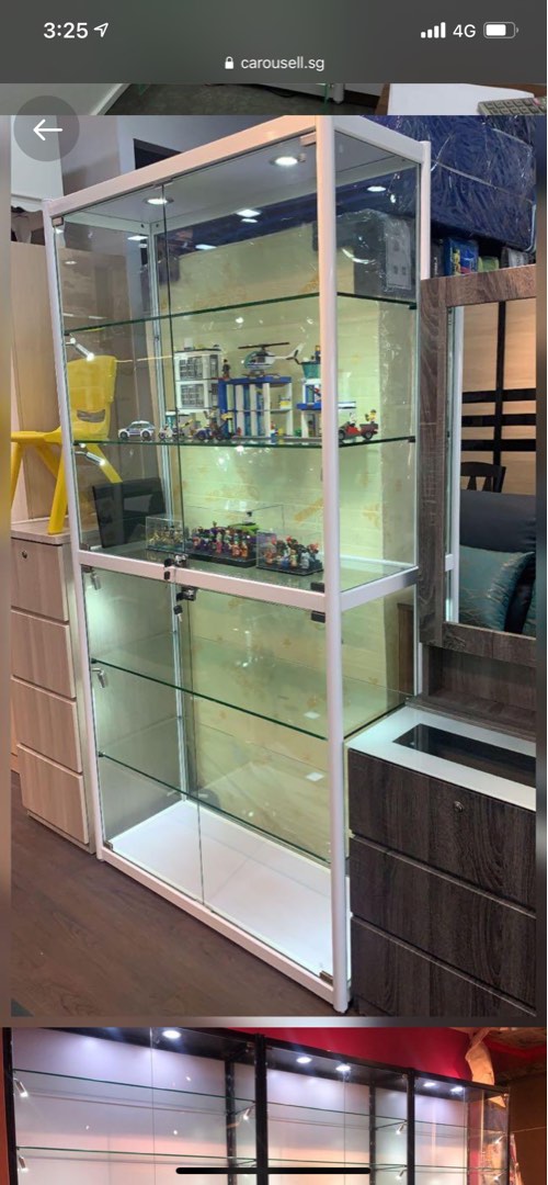 Glass Display Shelf collectable Toys Figurines, Furniture