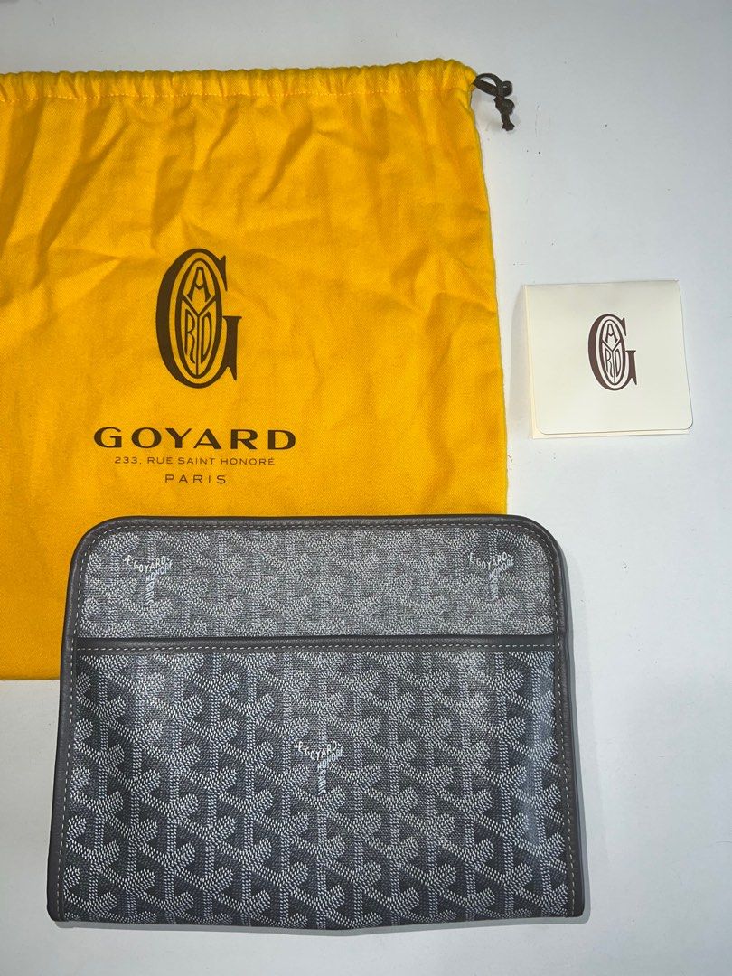 Goyard Jouvence Toiletry Bag MM Yellow in Canvas/Calfskin with