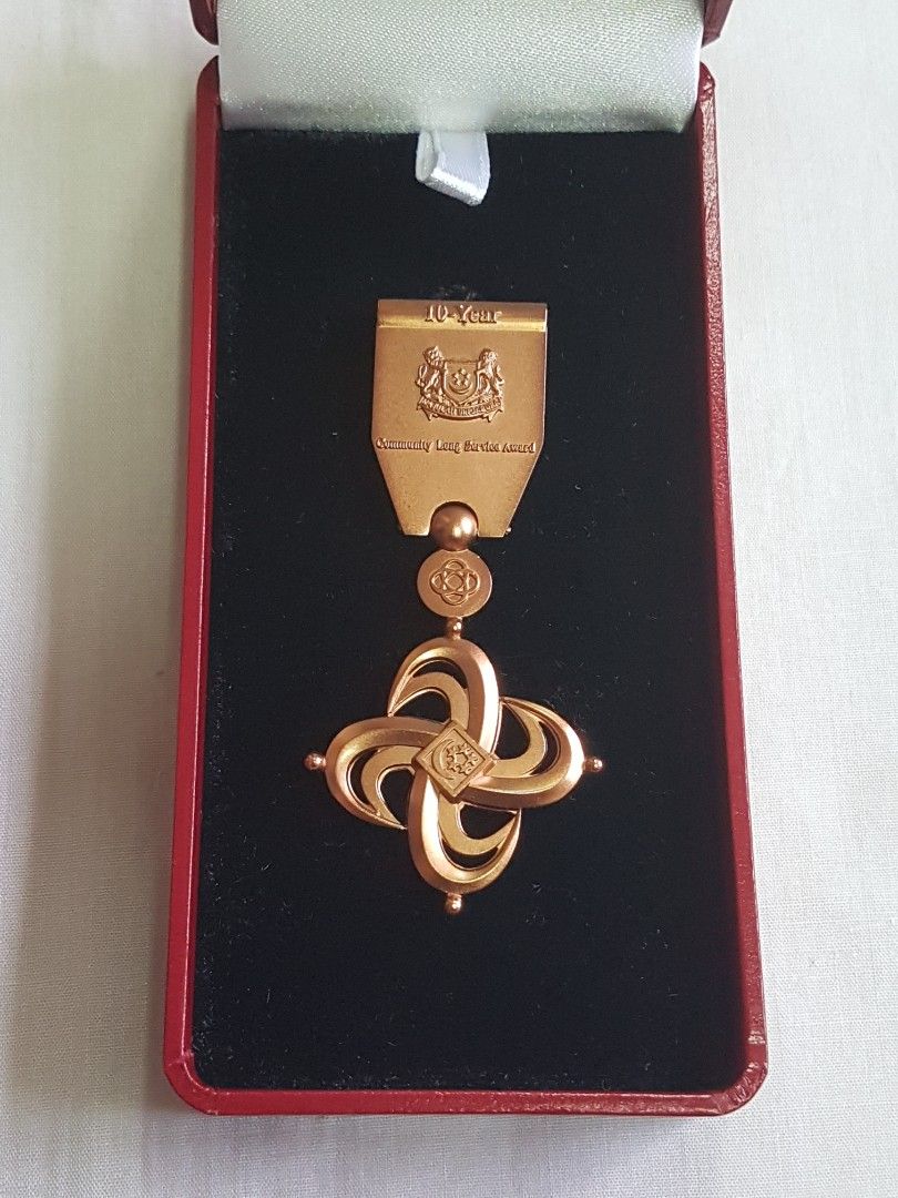 Grand Award For Community Service 10-Years Long Service Award Medal ...