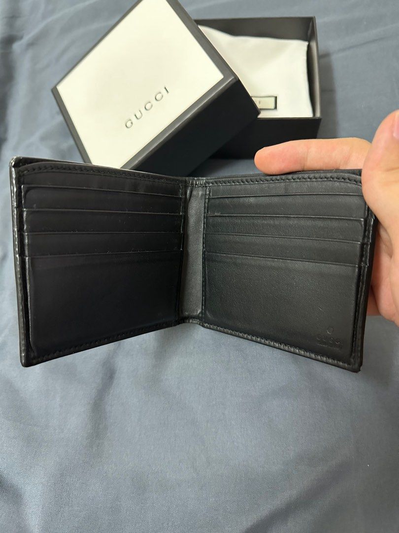 Gucci Tiger Print GG Supreme Wallet for Men