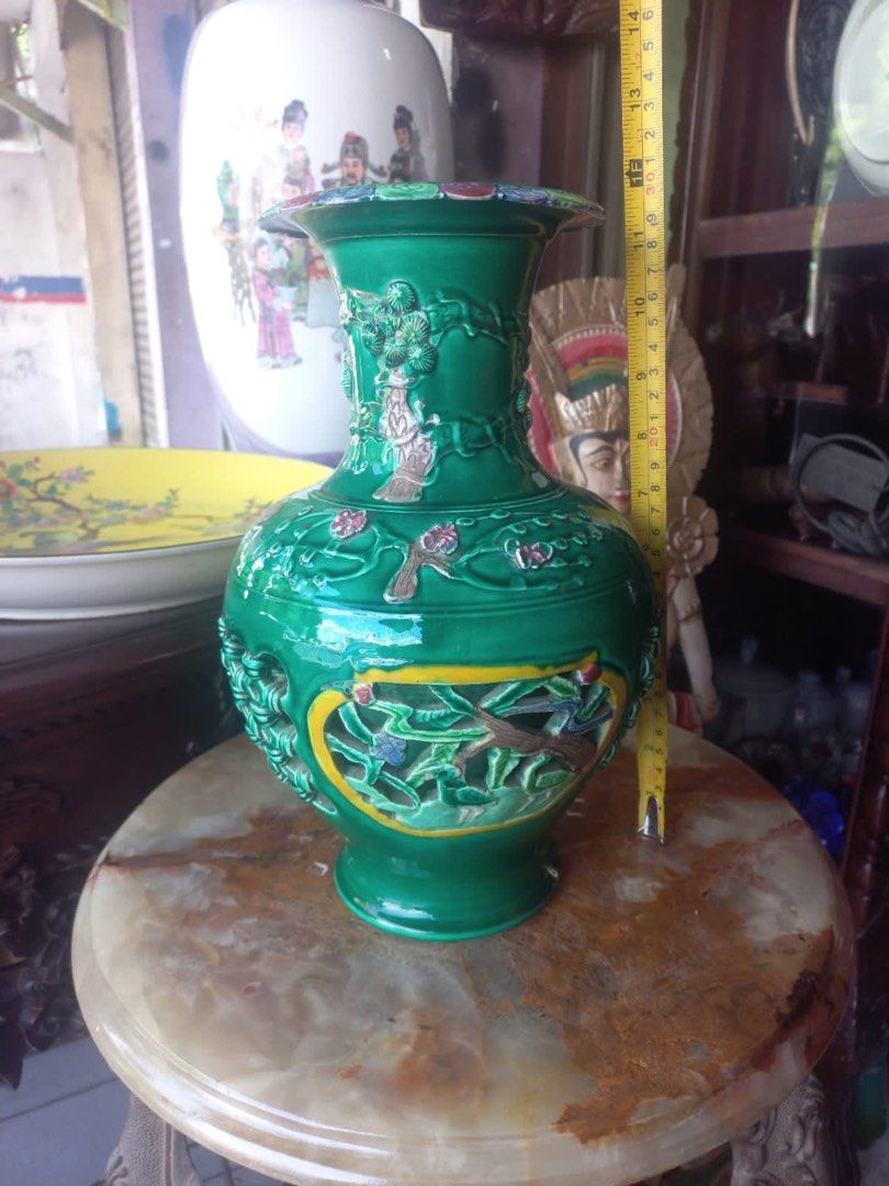 Guci cantik green, Antik, Pajangan di …