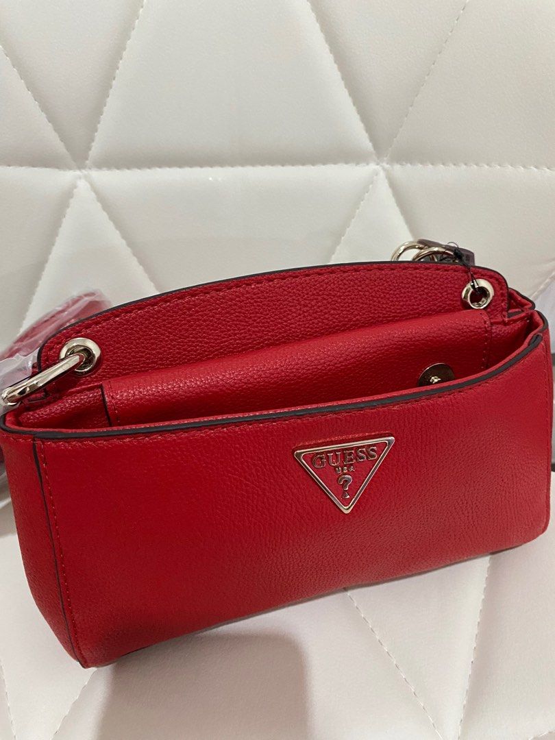 GUESS Kirby mini crossbody, Fesyen Wanita, Tas & Dompet di Carousell