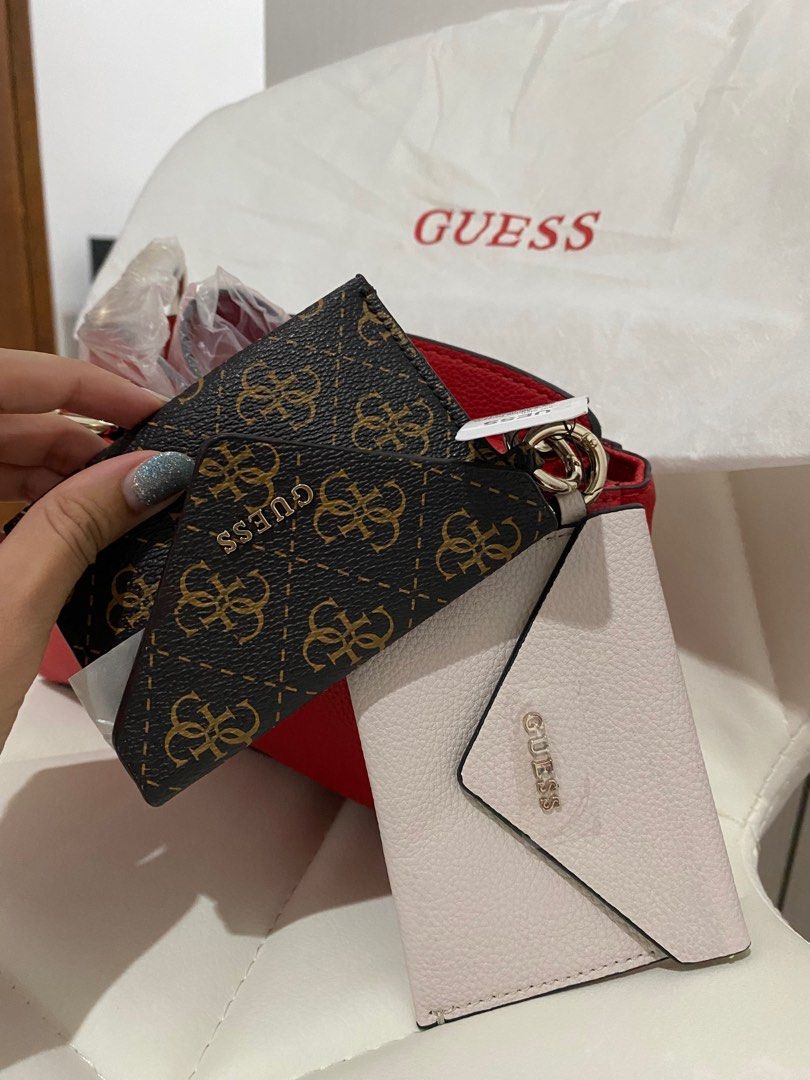 GUESS Kirby mini crossbody, Fesyen Wanita, Tas & Dompet di Carousell
