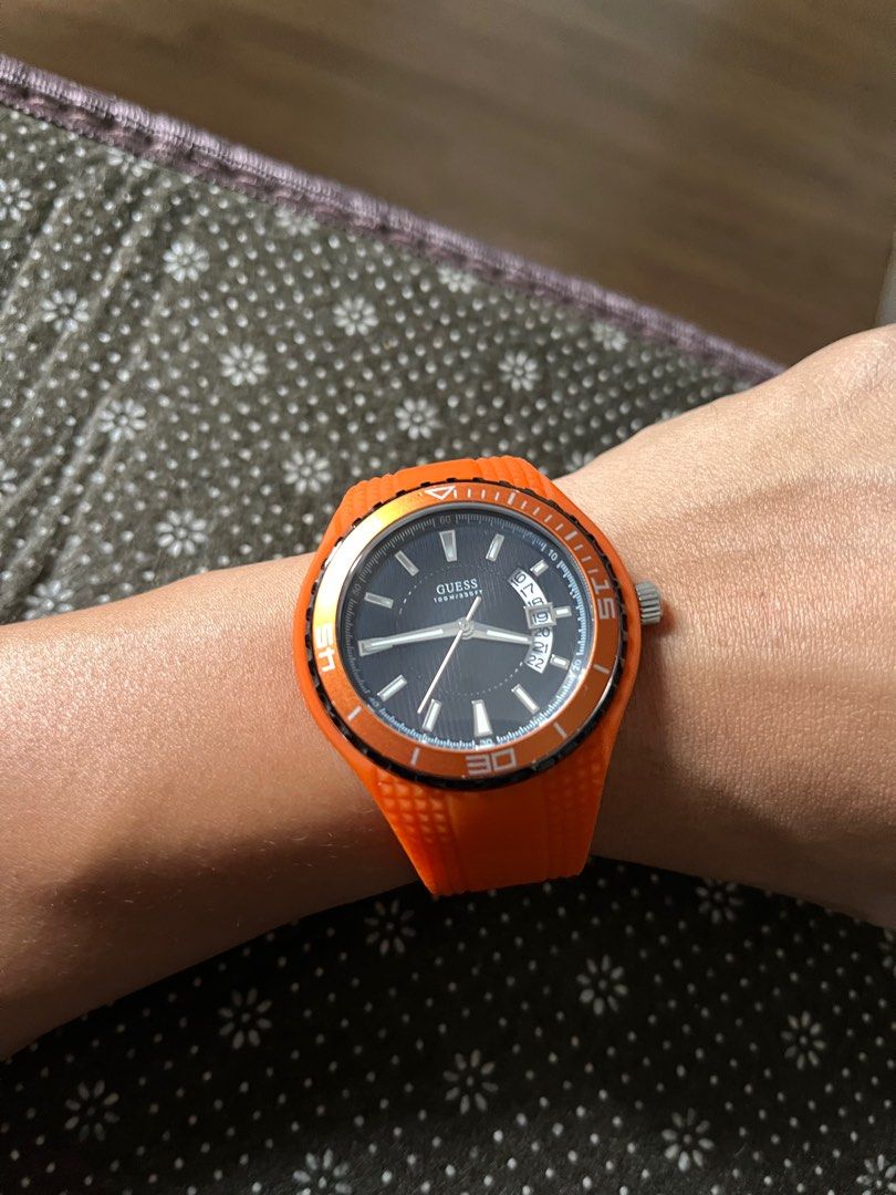 Guess orange watch new arrivals