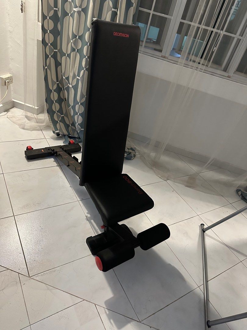 Gym Bench decathlon 500, Sports Equipment, Exercise & Fitness, Weights