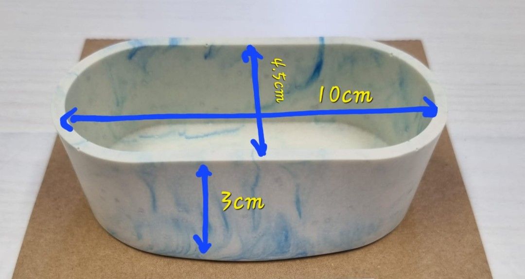 Hand made Jesmonite pot, Hobbies & Toys, Stationery & Craft, Handmade