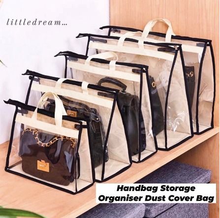 Handbag Organizer Storage Dust Proof Bag Transparent PVC Handbag