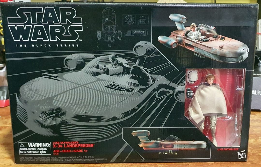 Star wars the black series luke skywalker landspeeder & figure clearance