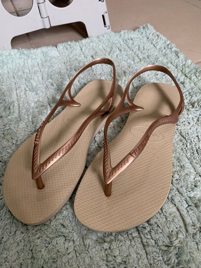 Havaianas Beige Cream Flip flops Women s Fashion Footwear
