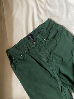 H&M 綠色牛仔褲