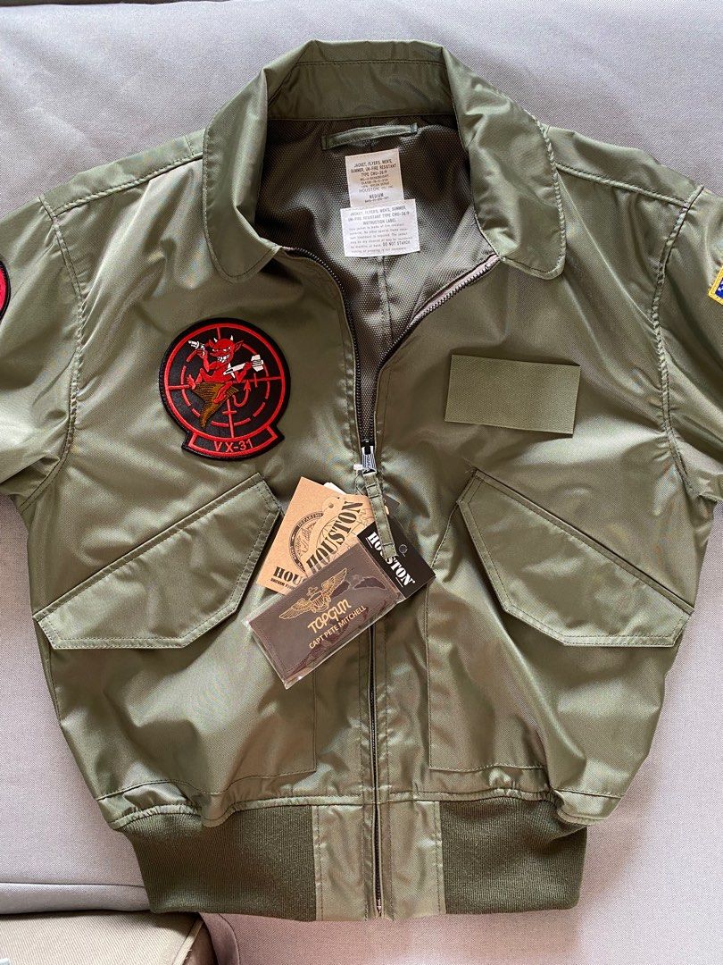 Houston 正式官方授權Top Gun Maverick flight jacket CWU 36P, 男裝