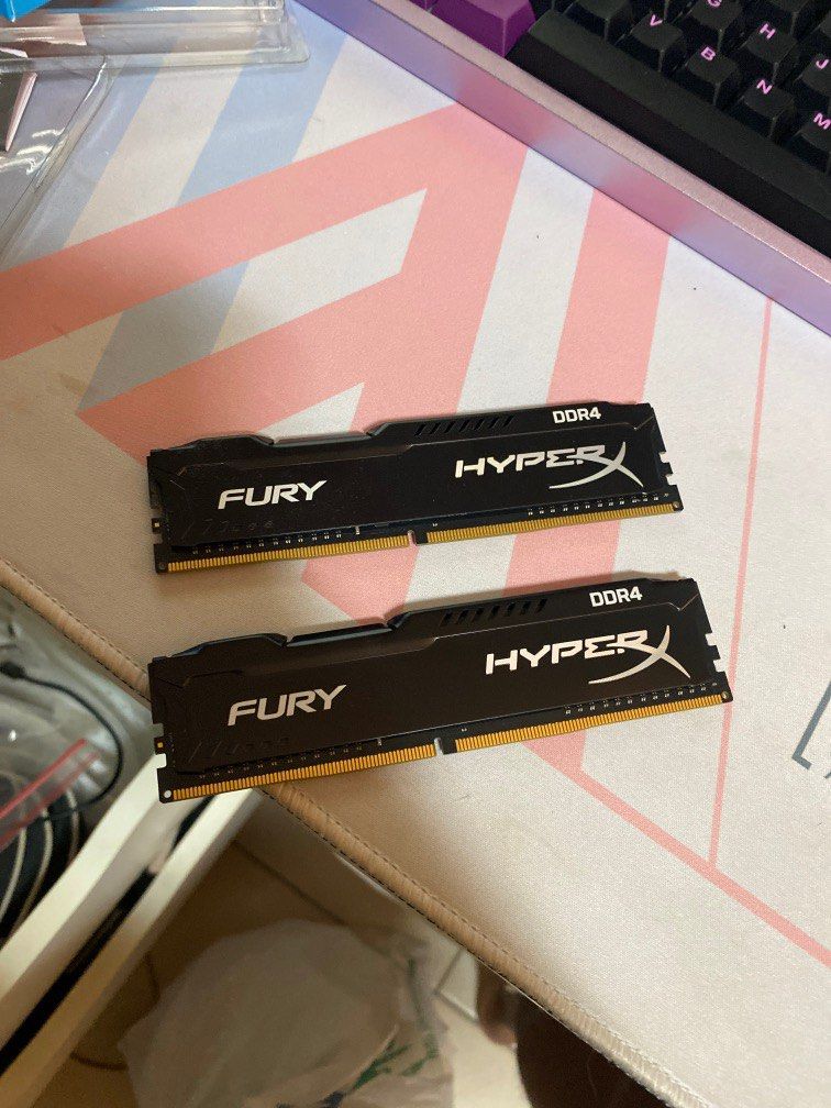 2x HyperX Fury DDR4 4gb 2 2667 RAM Computers Tech Parts