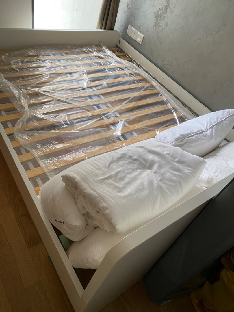 IKEA Bedframe ASKVOLL, Furniture & Home Living, Furniture, Bed Frames