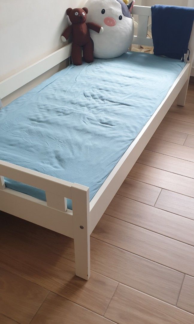 Ikea children kids bed white, Furniture & Home Living, Furniture, Bed