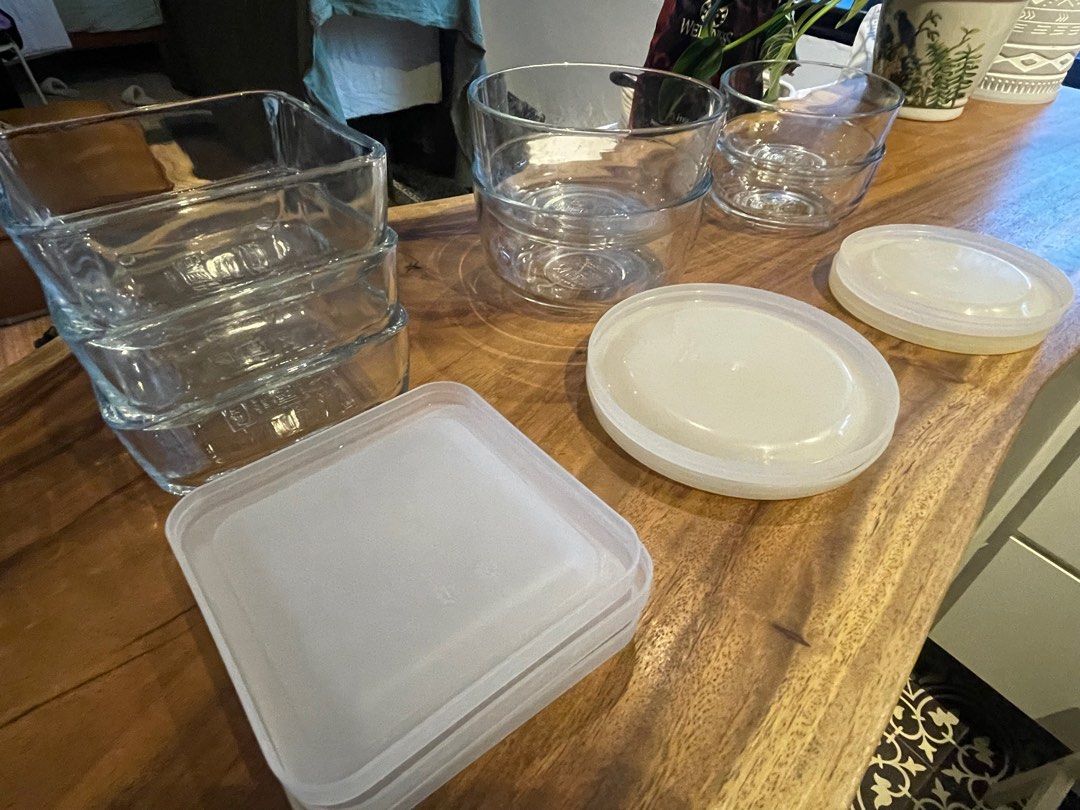 IKEA glass food storage container set, Furniture & Home Living