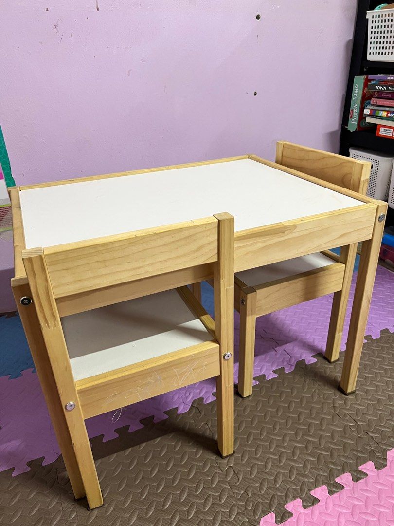 Lätt children's table hotsell and 2 chairs