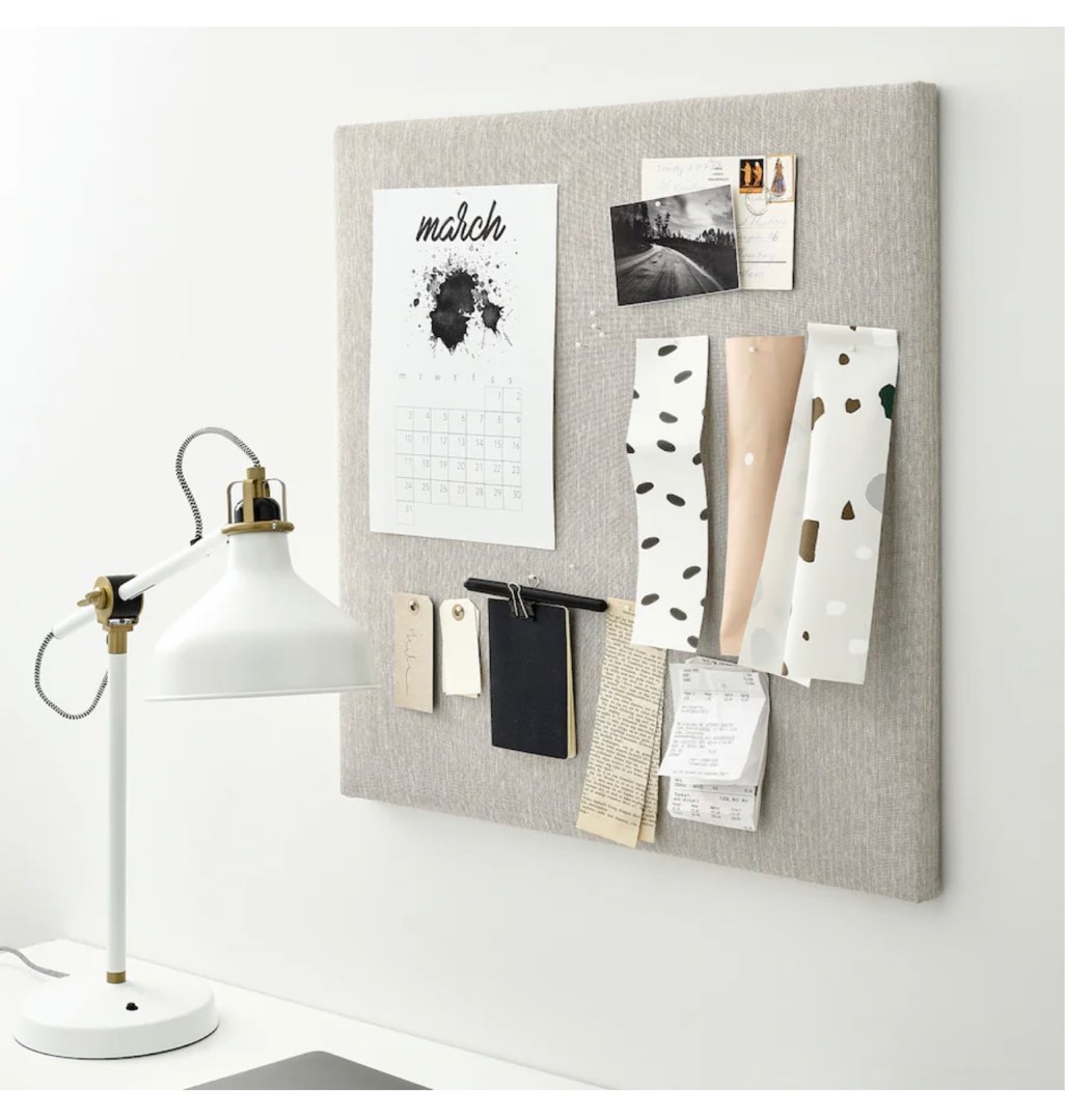 IKEA Memory Board with pins (Beige) on Carousell
