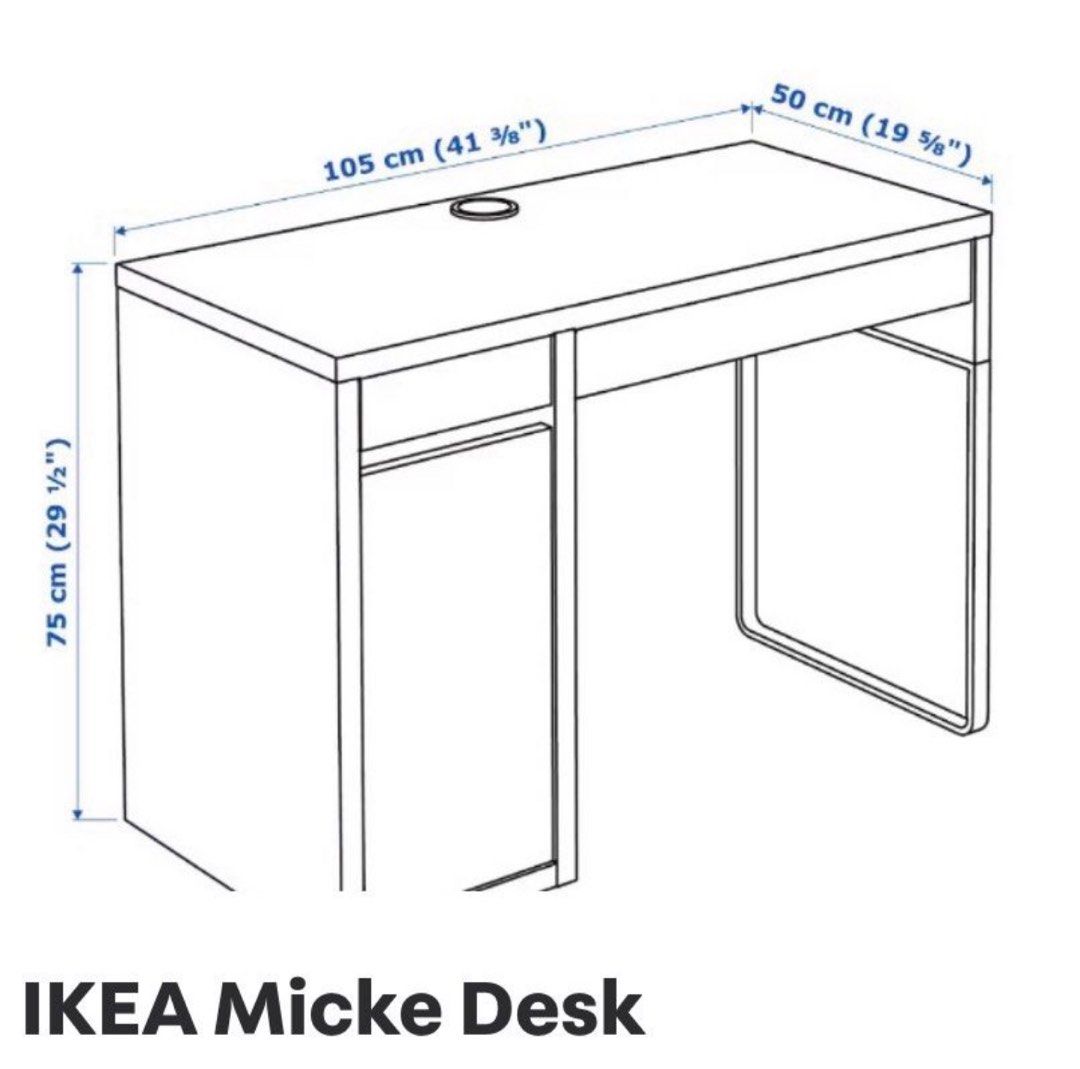 Micke desk store ikea dimensions