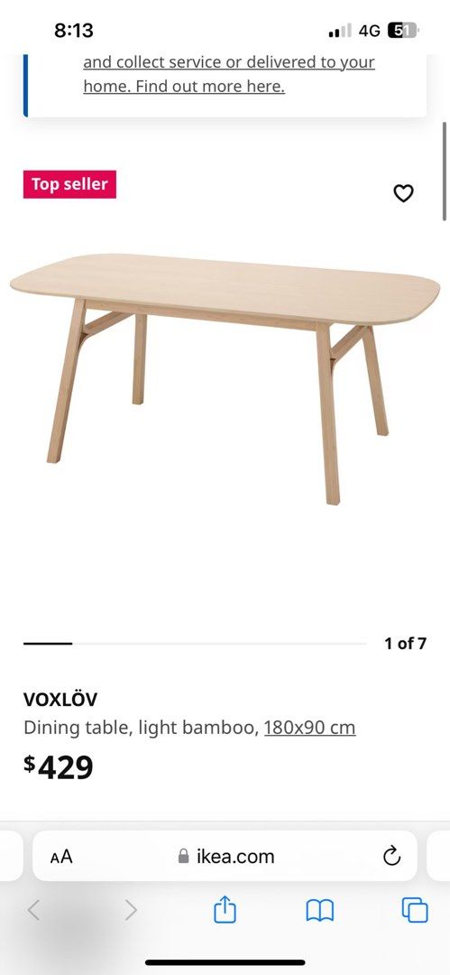 Voxlova table ikea hot sale