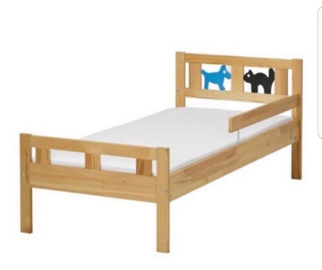 IKEA Wooden toddler bed frame., Furniture & Home Living, Furniture, Bed