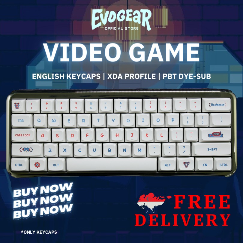 {SG LOCAL STOCK} Video Game Keycaps (not keyboard) | English Keycaps ...