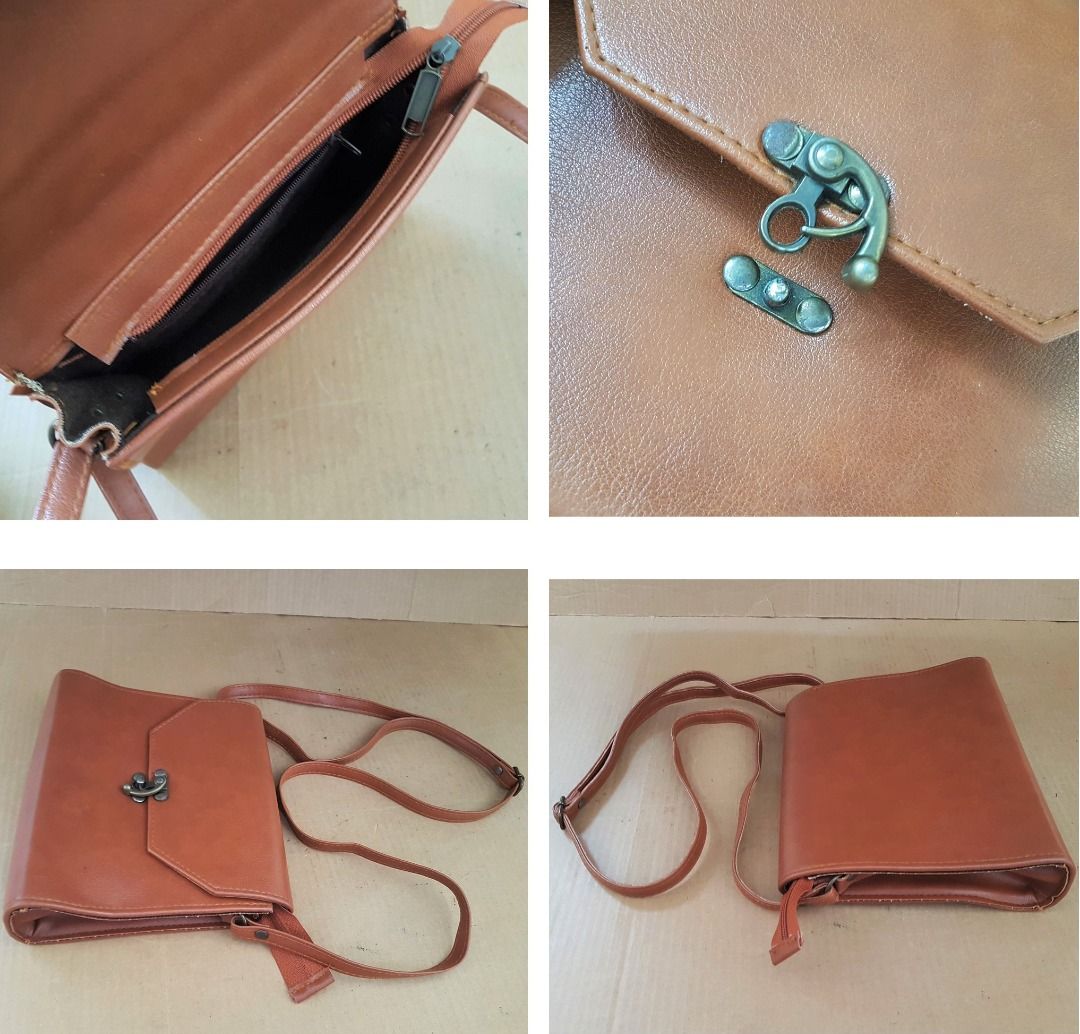 In Vogue Sling Bag Leather Carrier Shoulder Bag Cross Body Versatile Carrier Multi Functional Use Tote Clutches Pouches Yuppie Lifestyle