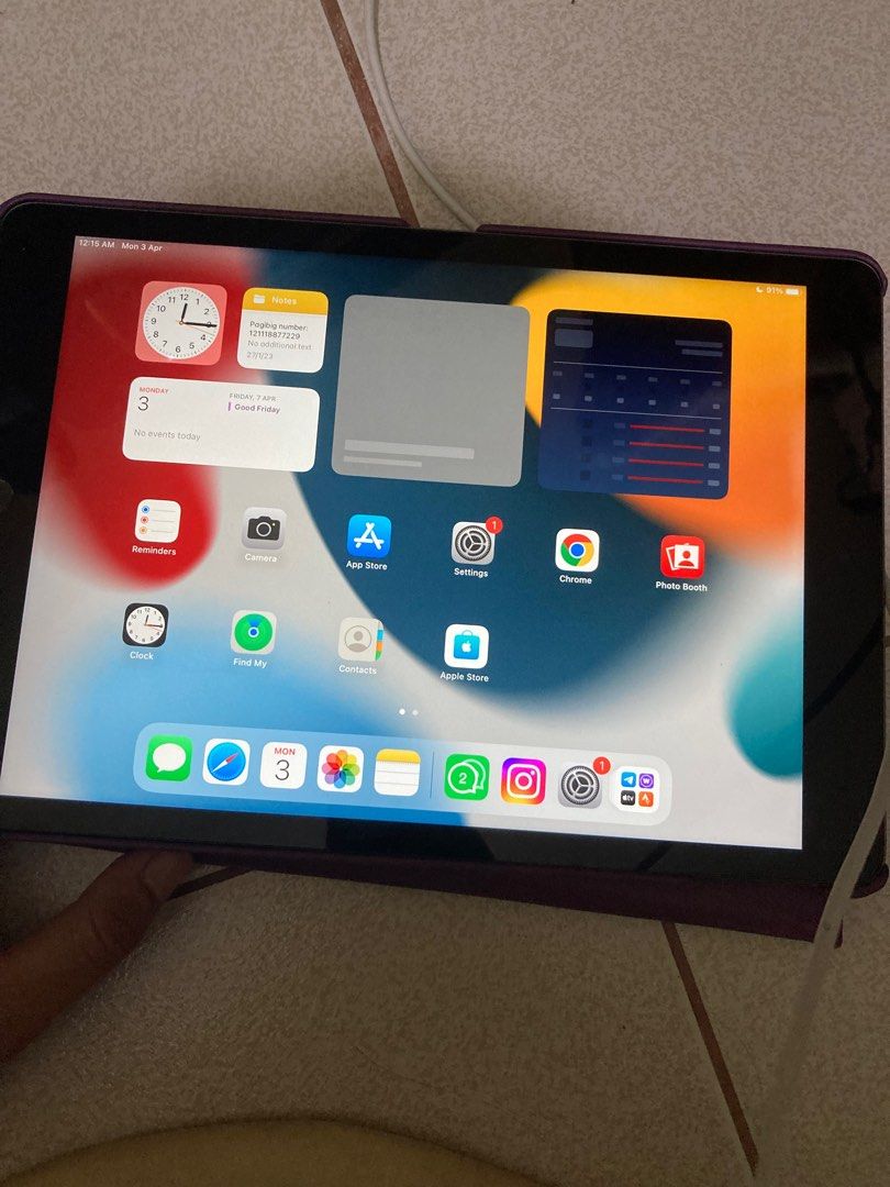 iPad Generation 9 64GB (Category: iPad) located in Taguig. Submitted by makeupjunkie22 (Listing ID 1224316703, Image 2). Description: This is brand new and I only used once. Selling as I got this from my credit card rewards for free.