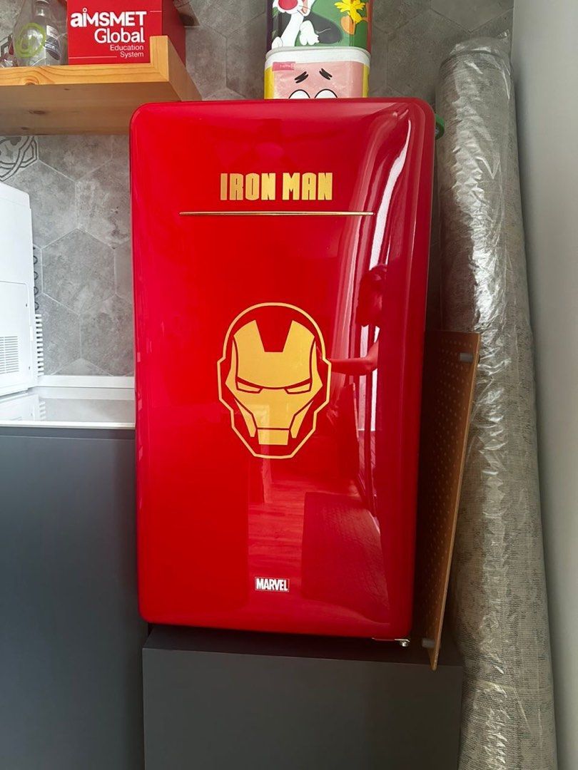 Iron Man Marvel mini fridge, TV & Home Appliances, Kitchen Appliances