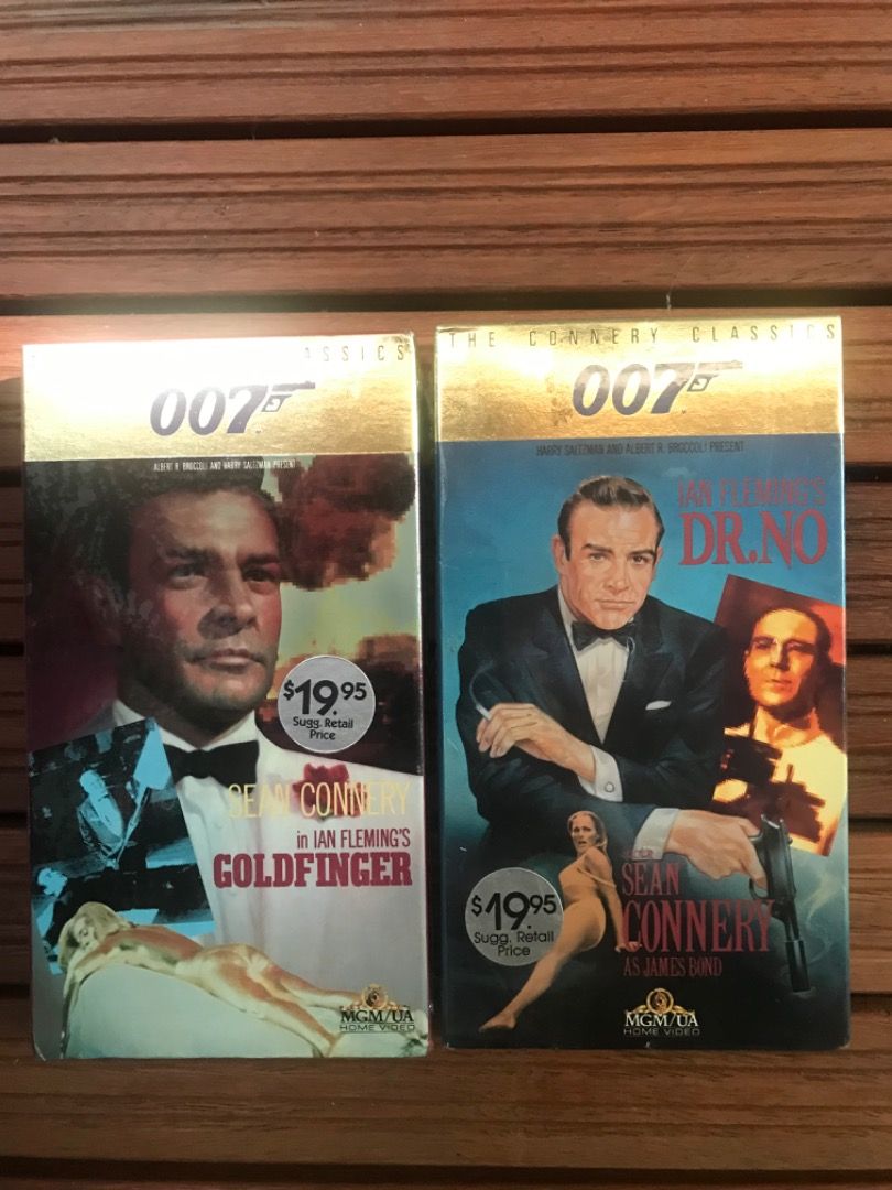James Bond VHS tapes, Hobbies & Toys, Memorabilia & Collectibles ...