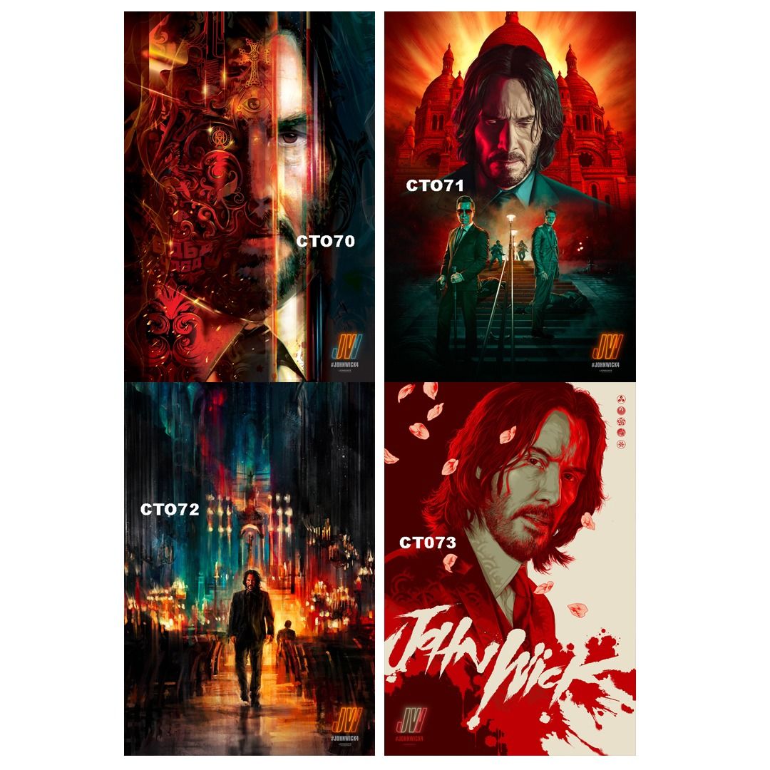 JOHN WICK CHAPTER 4 POSTERS PART 2, Hobbies & Toys, Memorabilia ...
