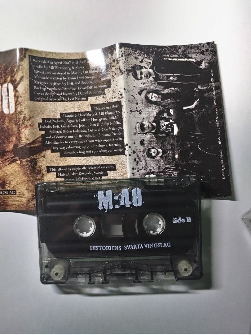 Kaset M:40 Historiens Svarta Vingslag Cassette Tape