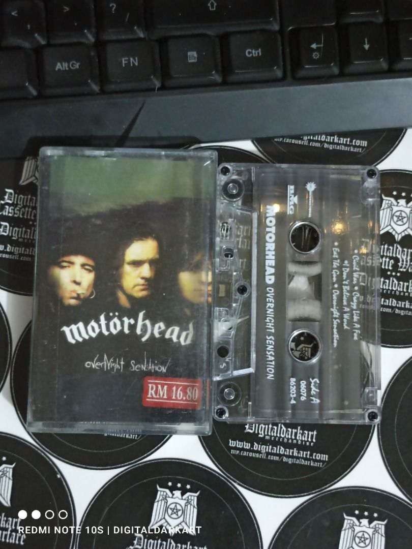 Kaset Motorhead - Overnight sensation 1996, Hobbies & Toys, Music ...