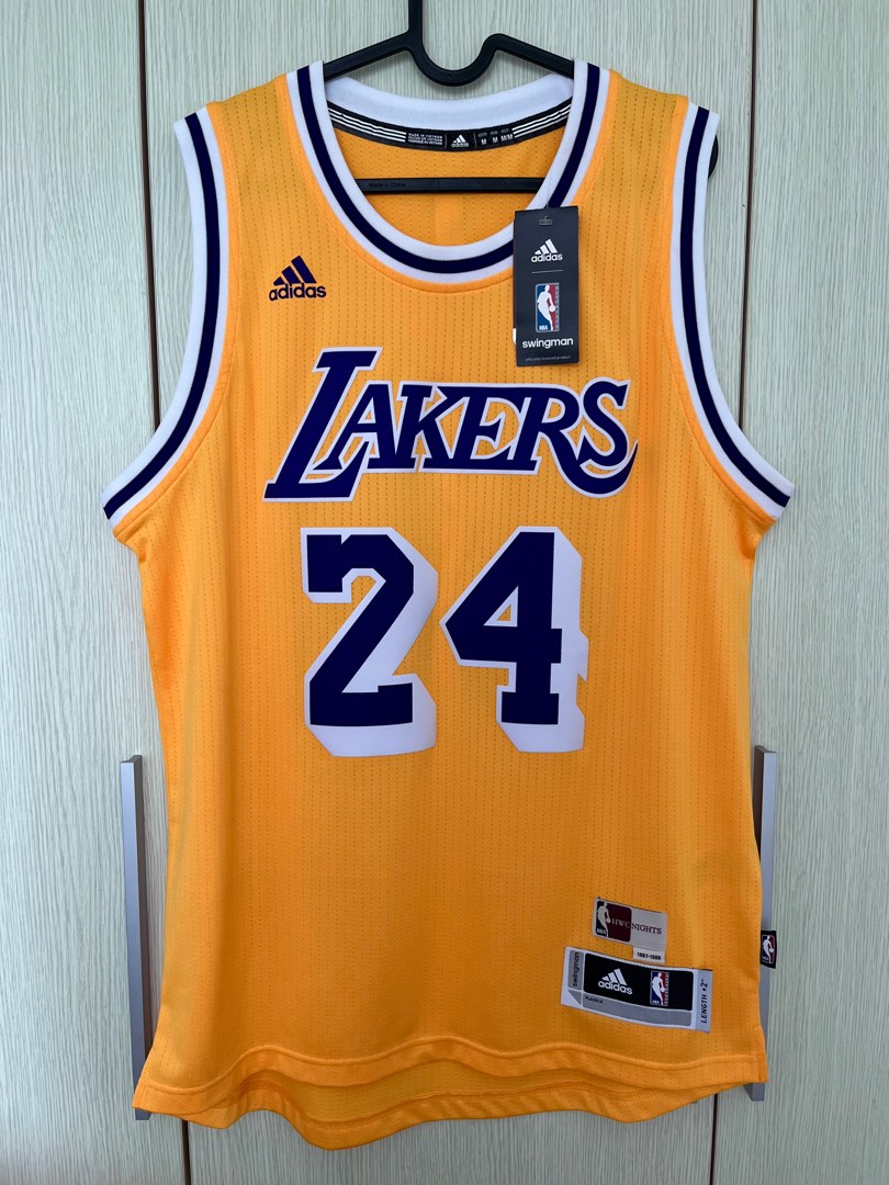 Authentic Adidas Kobe Bryant Lakers Hardwood Classic NBA Jersey