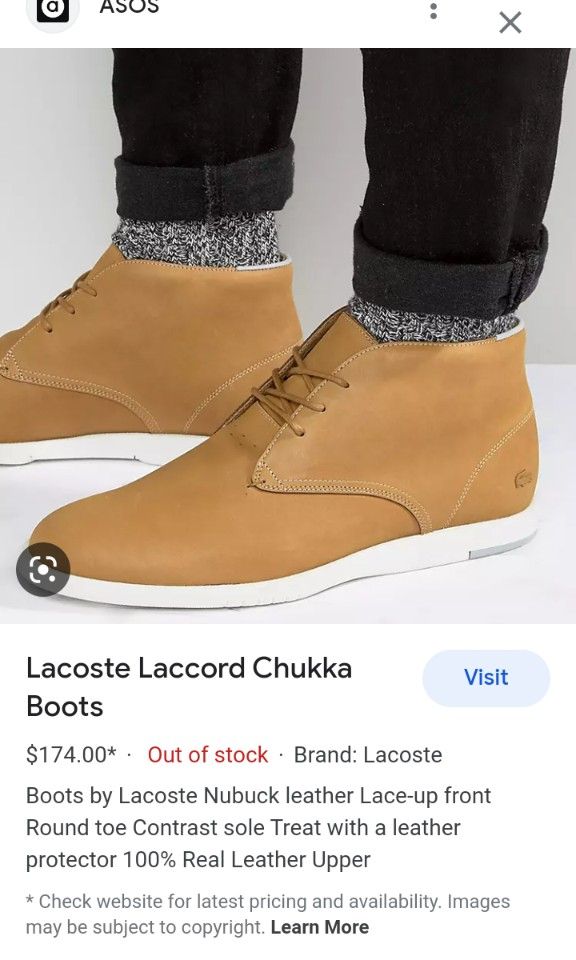 Lacoste shop laccord chukka