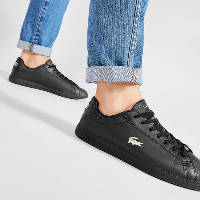 All black clearance lacoste