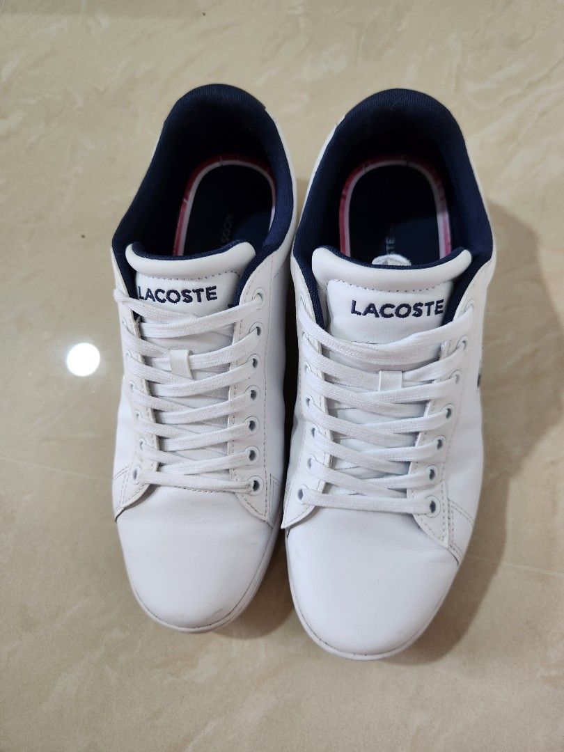 Lacoste men carnaby pro leather tricolour trainers