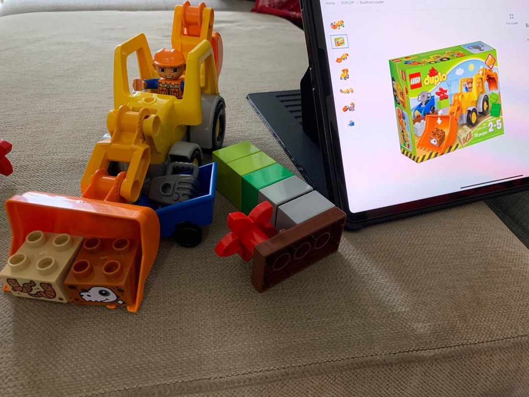 Lego Duplo 10811 Backhoe loader Hobbies Toys Toys Games on