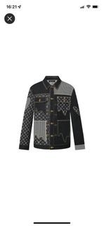 Louis Vuitton x Supreme Jacquard Monogram Denim Jacket, Luxury, Apparel on  Carousell