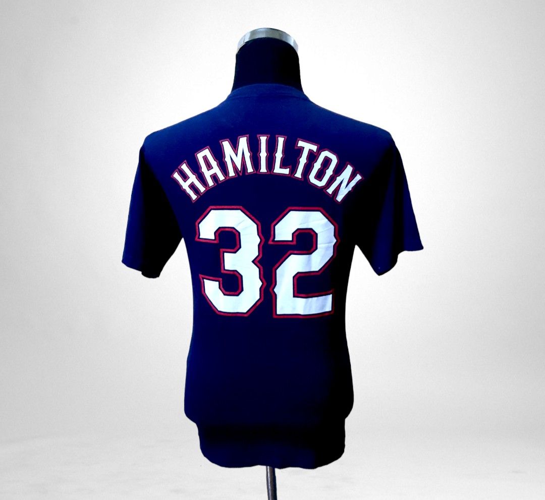 JOSH HAMILTON Texas Rangers 1990's Majestic Cooperstown Throwback