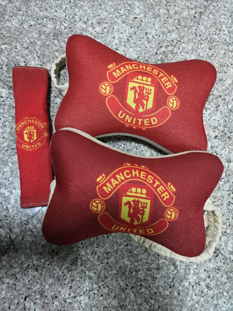 Manchester United Car Head Pillow Rest, Car Accessories, Accessories on