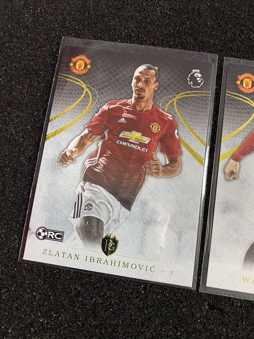 Manchester United Soccer Card Wayne Rooney & Zlatan Ibrahimovic