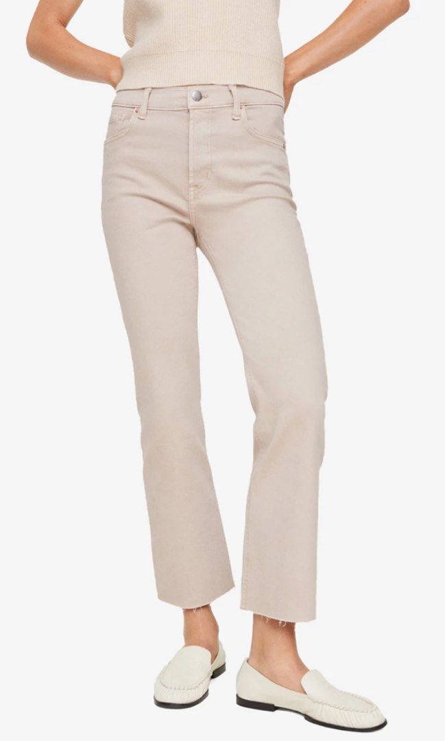 Mango cropped hot sale flare jeans