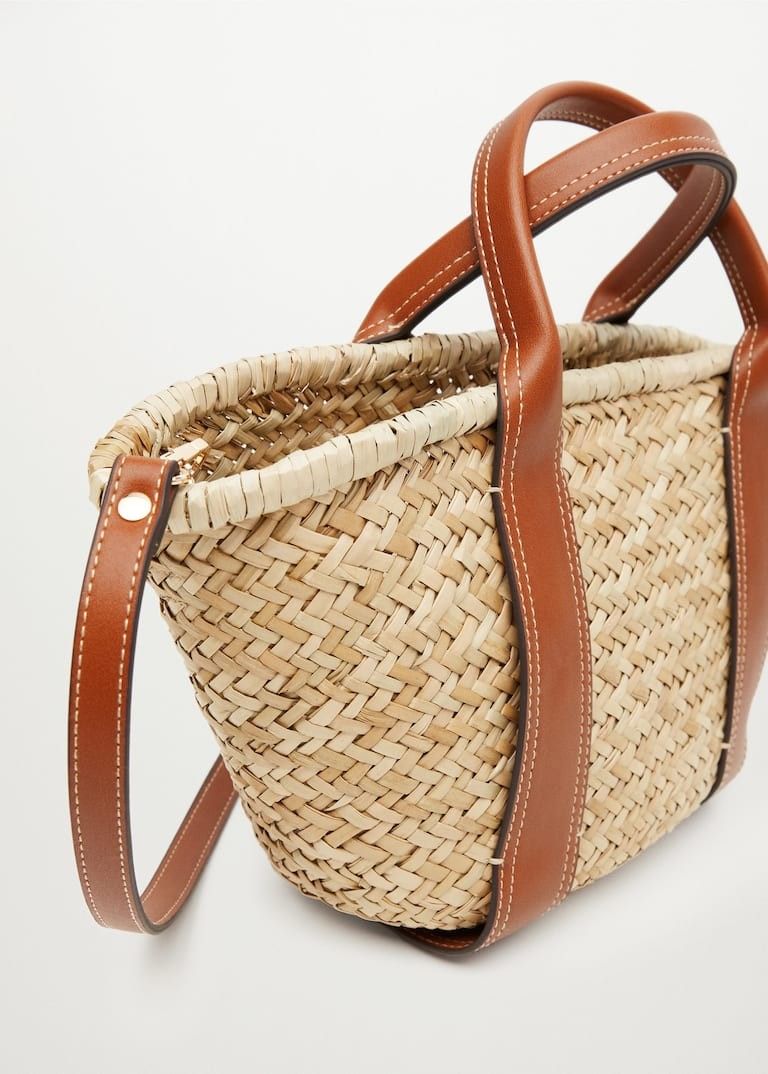Double strap basket bag on sale