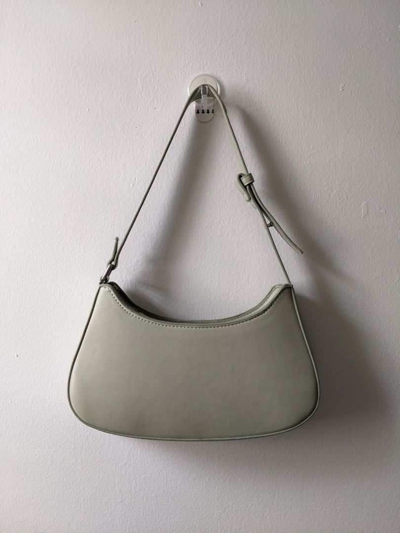 Mango rigid baguette bag deals