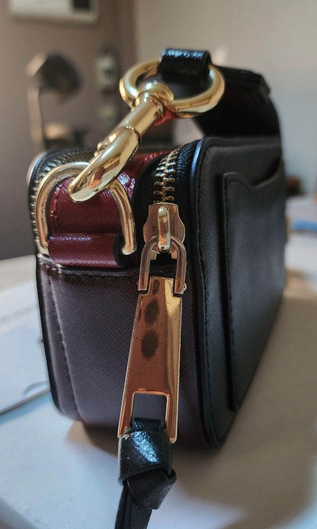 Marc Jacobs Snapshot Bag (Black/Red Colorway), Luxury, Bags