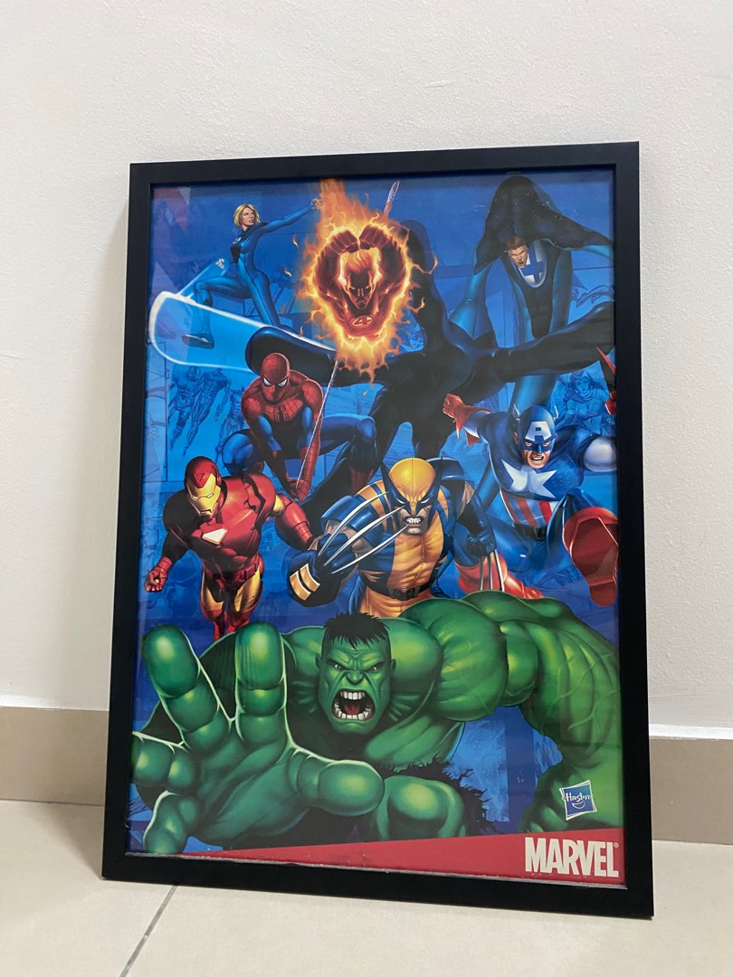 Marvel superhero poster, Hobbies & Toys, Collectibles & Memorabilia